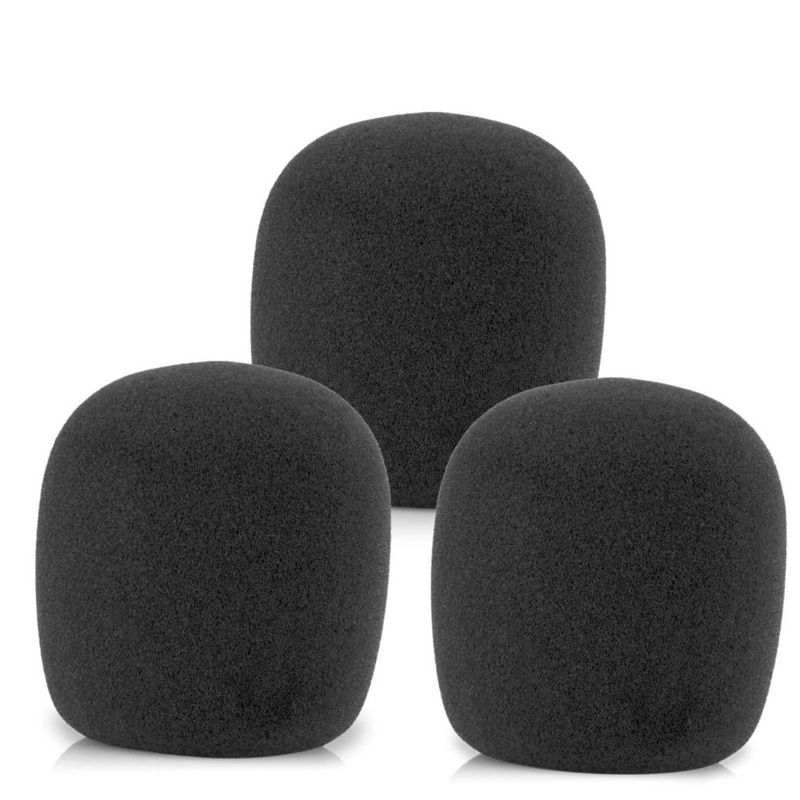 Espuma para micrófono LEFXMOPHY SM58 negro paquete de 3 cancelación de ruido