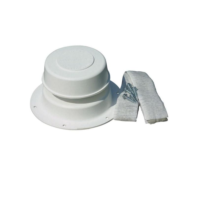 Kit de ventilación de fontanería Camco 40033 Polar White se adapta a 1-2.4 pulgadas