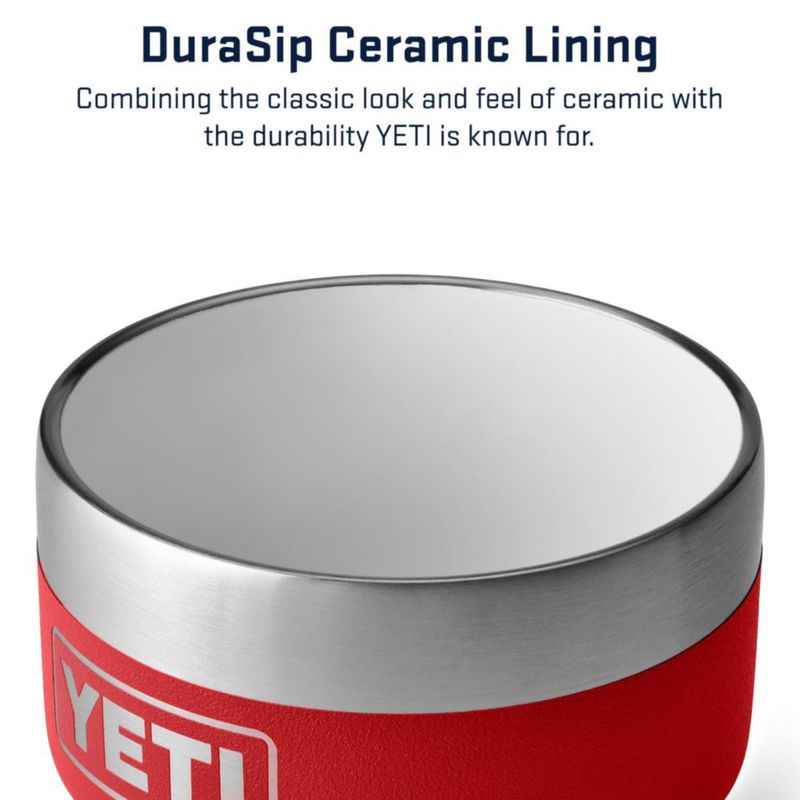 Vaso YETI Rambler apilable acero inoxidable 120 ml 2 unidades color rojo