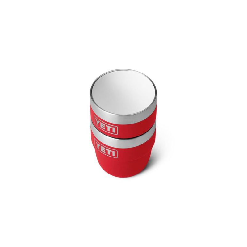 Vaso YETI Rambler apilable acero inoxidable 120 ml 2 unidades color rojo