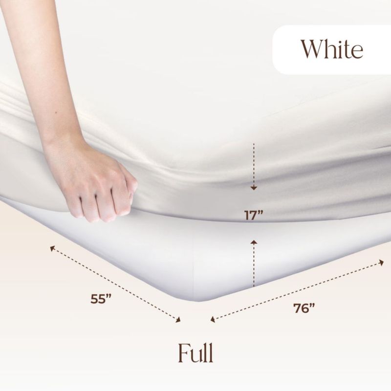 Funda protectora de colchón orgánica impermeable Whisper Organics – Tamaño completo