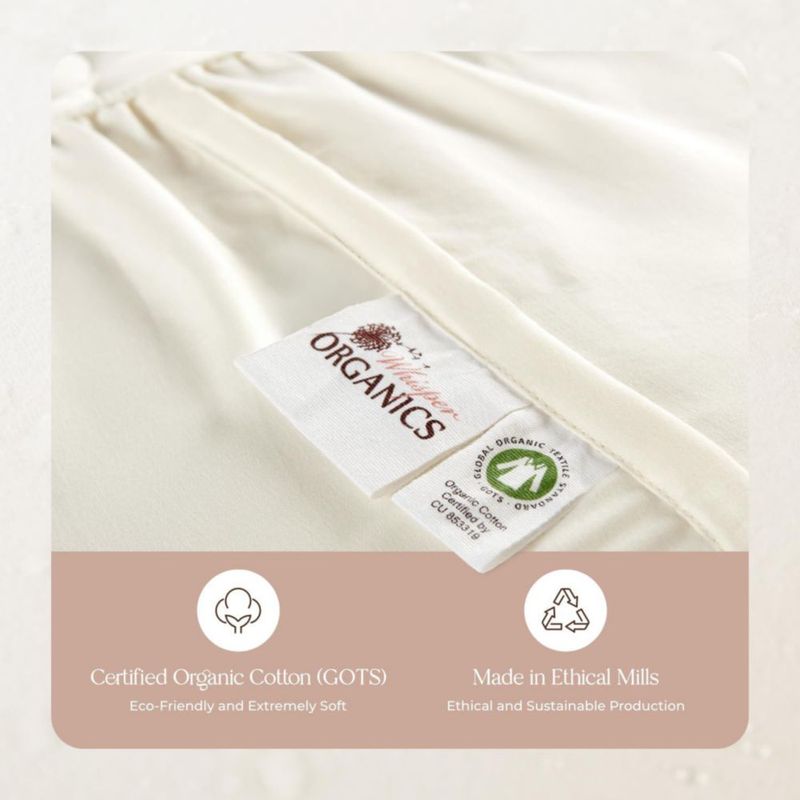 Funda protectora de colchón orgánica impermeable Whisper Organics – Tamaño completo