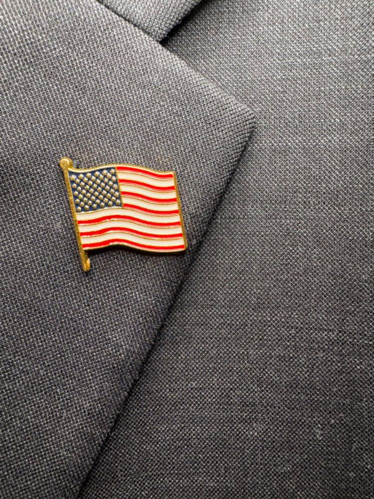 Pin de solapa Brandom Brands 25 cm Bandera EE. UU. 45 g