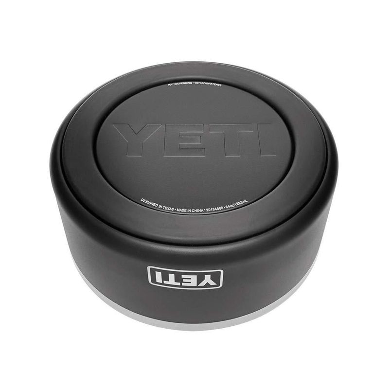 YETI Boomer 8 cuenco antideslizante de acero inoxidable para perros con capacidad para 64 onzas negro
