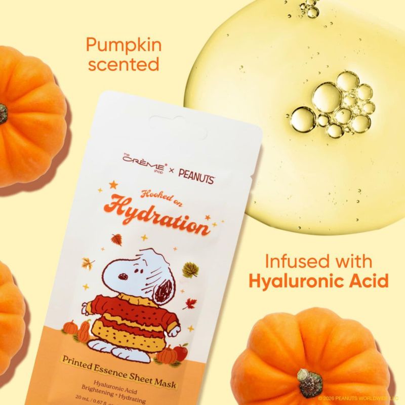 Mascarilla de hoja The Crème Shop Peanuts hidratante 20 ml
