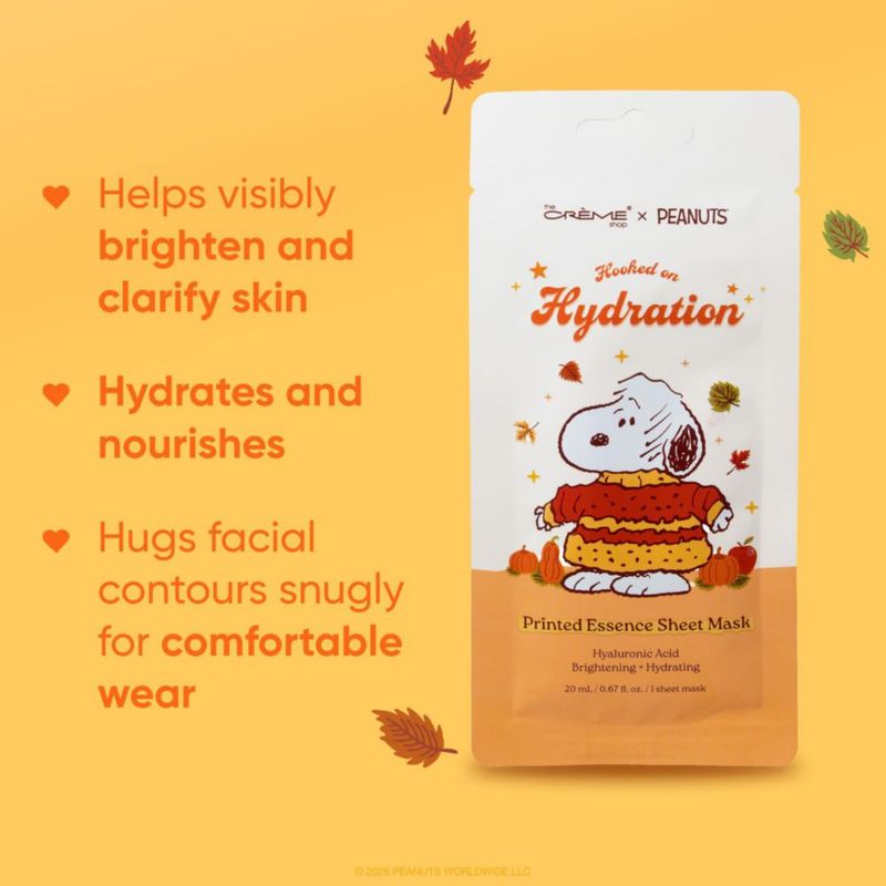 Mascarilla de hoja The Crème Shop Peanuts hidratante 20 ml