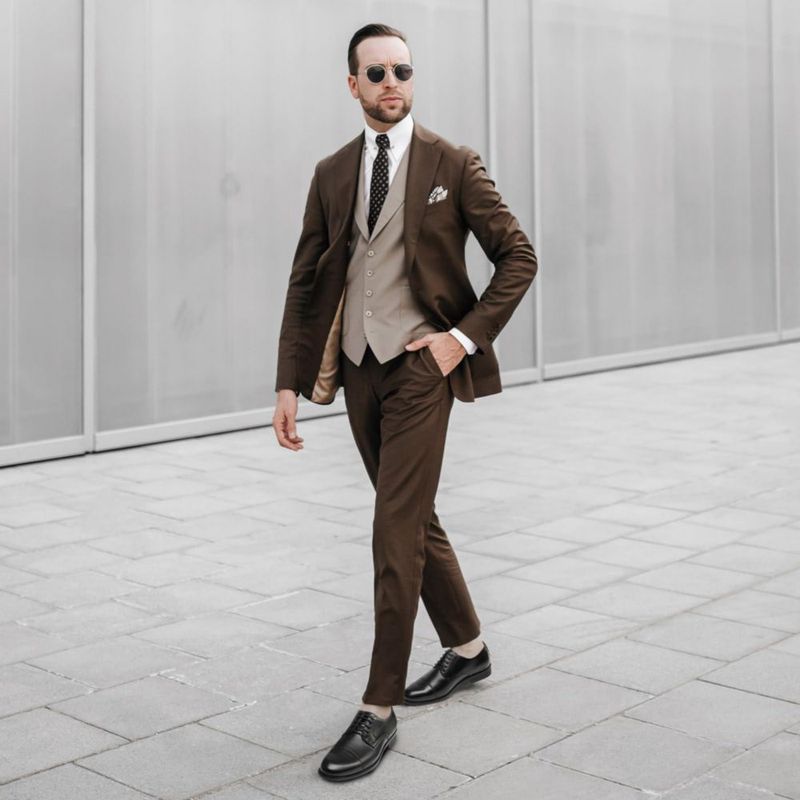 Zapatos de Vestir HEEZ Oxford Cap Toe Antideslizante