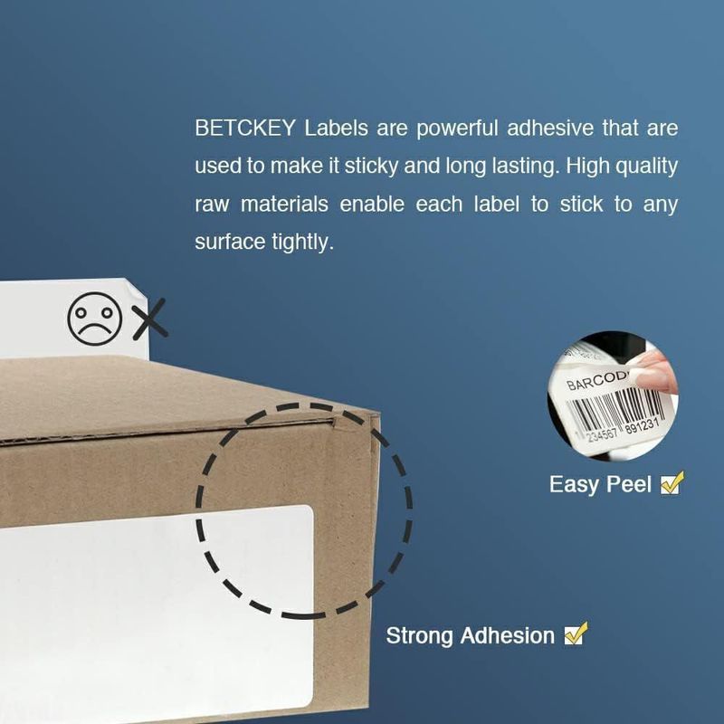 Etiquetas BETCKEY 62x29 mm – 10 rollos y 2 soportes