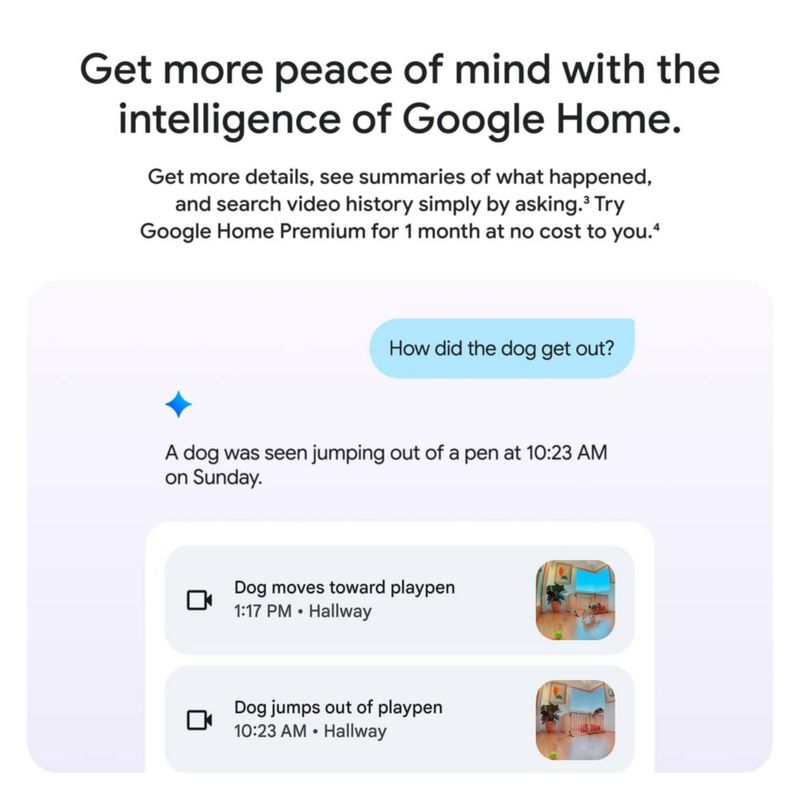 Cámara de Seguridad Google Nest Cam Indoor con Cable 3ª Generación 2K