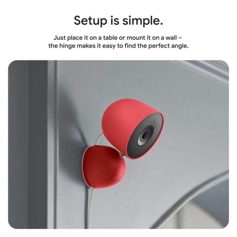 Cámara de Seguridad Google Nest Cam Indoor con Cable 3ª Generación 2K