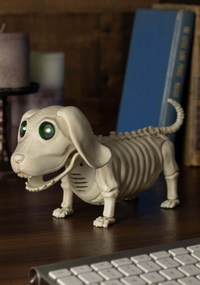 Esqueleto Animado de Perro Seasons USA 26 cm con Cola y Boca Móviles