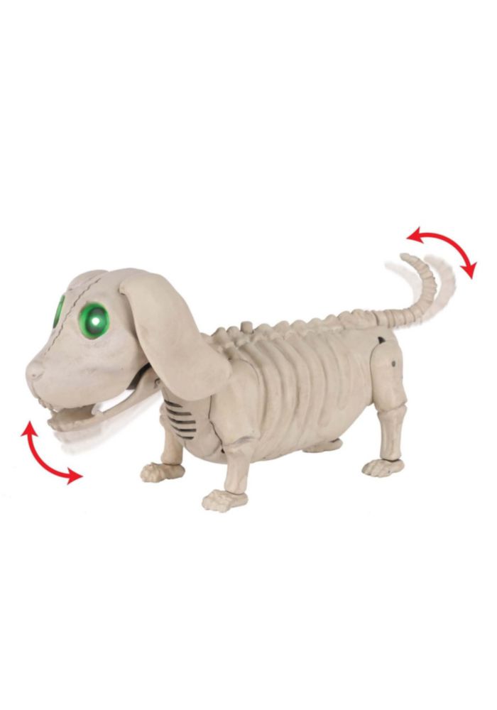 Esqueleto Animado de Perro Seasons USA 26 cm con Cola y Boca Móviles