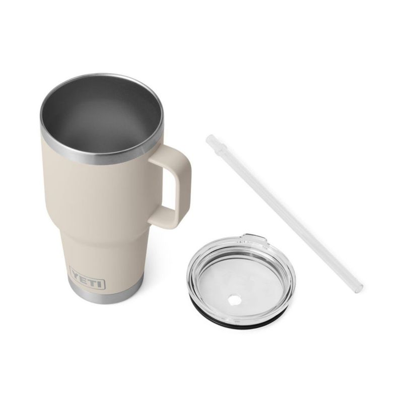 Taza YETI Rambler de 1 litro con tapa de pajita de acero inoxidable con aislamiento al vacío