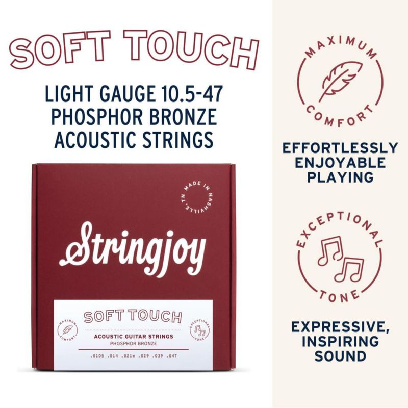Cuerdas de guitarra Stringjoy 10.5-47 Soft Touch