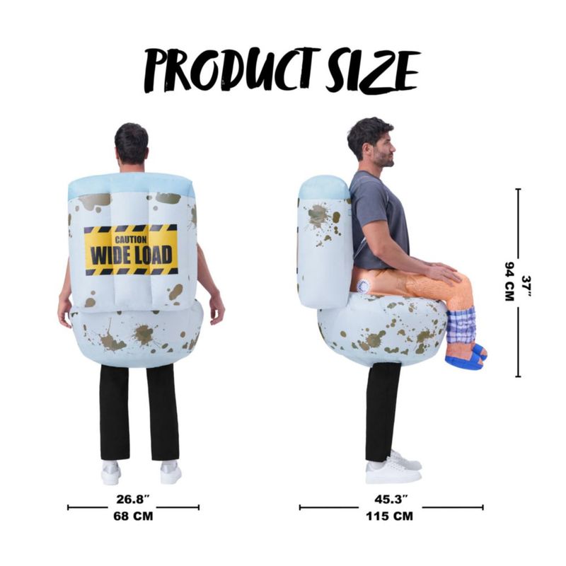 Traje inflable de inodoro para adultos – Spooktacular Creations