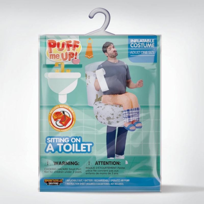 Traje inflable de inodoro para adultos – Spooktacular Creations