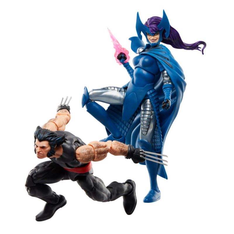 Figura de acción Marvel Legends Wolverine y Psylocke 15 cm