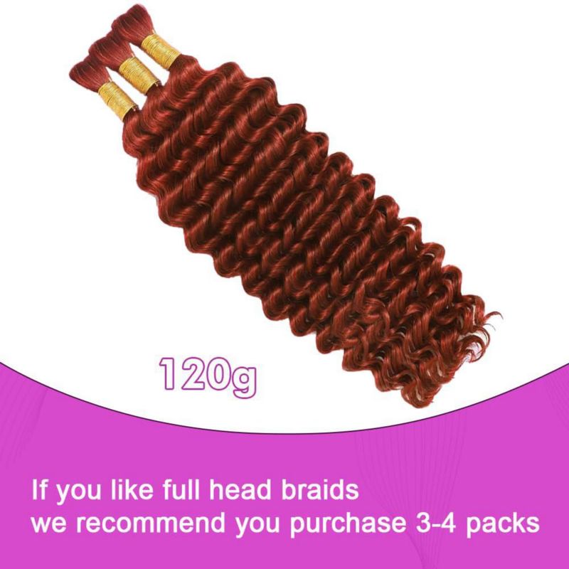 Extensión de cabello Acbhoa Boho rizado 120 g (3 paquetes)
