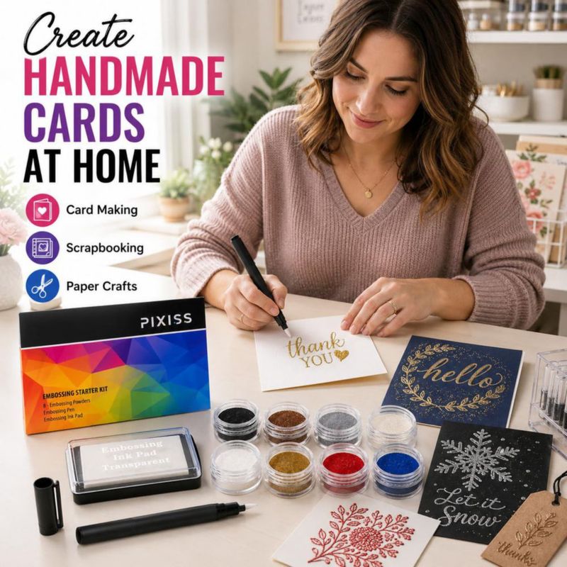 Kit de Estampado en Relieve Pixiss Bundle 8 × 10 ml 110 V