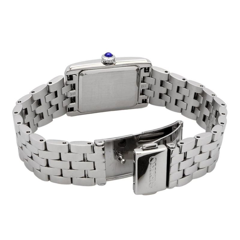 Reloj SEIKO SWR085P1 con esfera azul y acero inoxidable resistencia al agua de 50 m