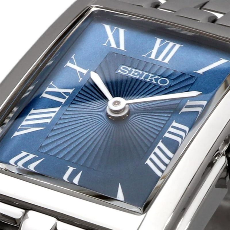 Reloj SEIKO SWR085P1 con esfera azul y acero inoxidable resistencia al agua de 50 m