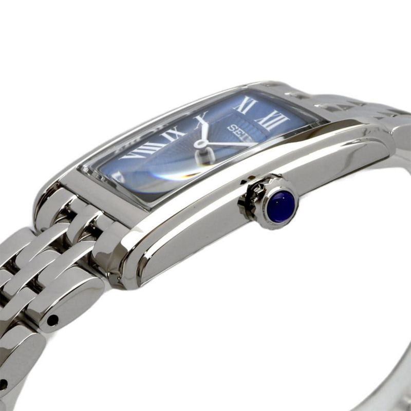 Reloj SEIKO SWR085P1 con esfera azul y acero inoxidable resistencia al agua de 50 m
