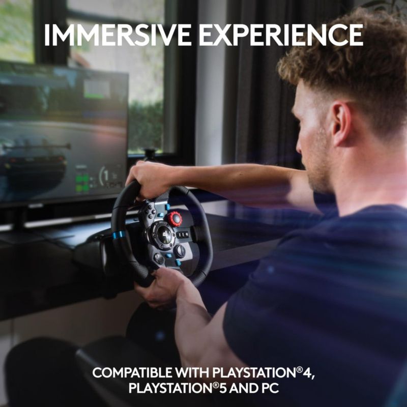 Volante de carreras Logitech G29 Driving Force con pedales para PS5/PS4/PC