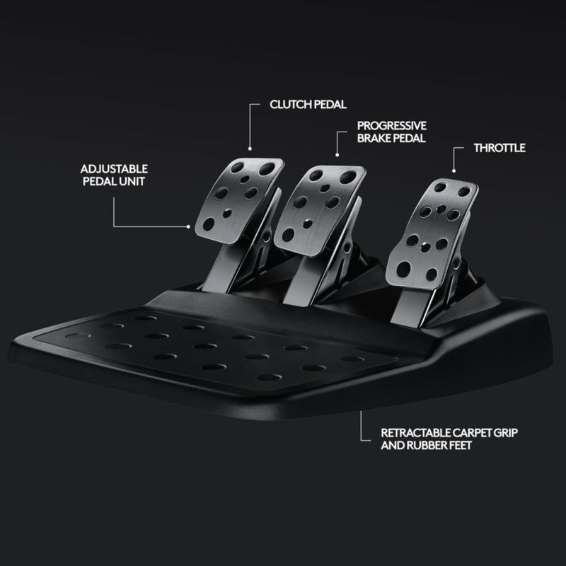 Volante de carreras Logitech G29 Driving Force con pedales para PS5/PS4/PC