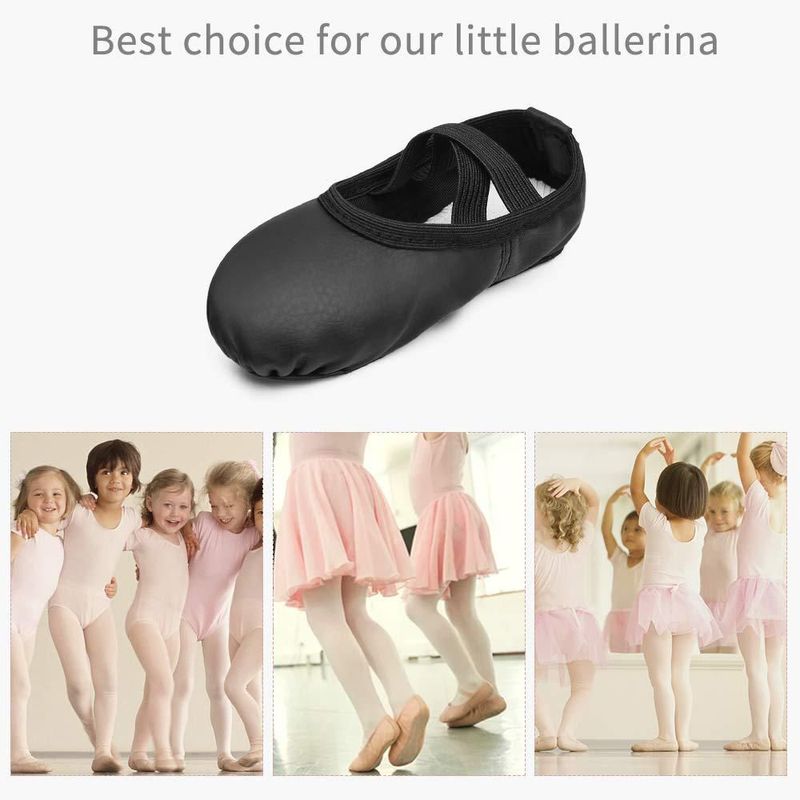 Zapatos de ballet Stelle 10MT negro PU profesional