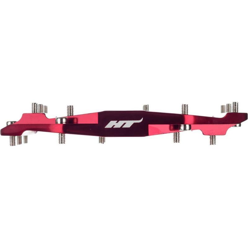 Pedal de bicicleta HT AE03 Evo rojo 102 × 96 × 11 mm 352 g