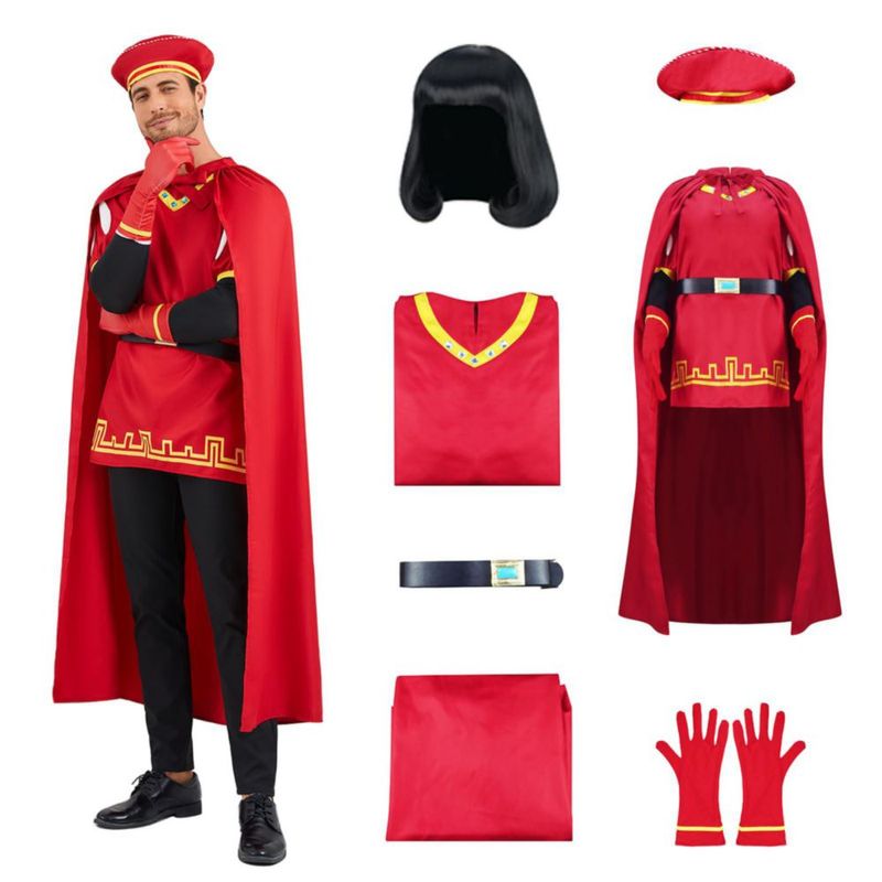 Disfraz LILLIWEEN de Hombre Farquaad – Conjunto Completo (talla L)