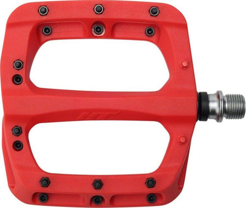Pedales HT PA03A de Nylon Reforzado Rojo 107 × 105 × 18 mm