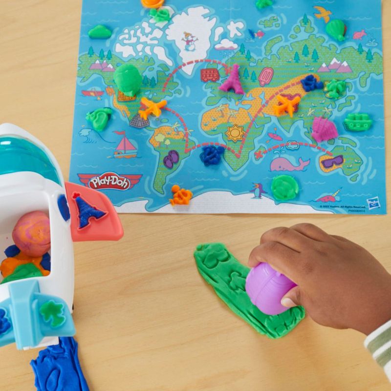 Set de inicio Play-Doh Airplane Explorer con jet y mapa mundial