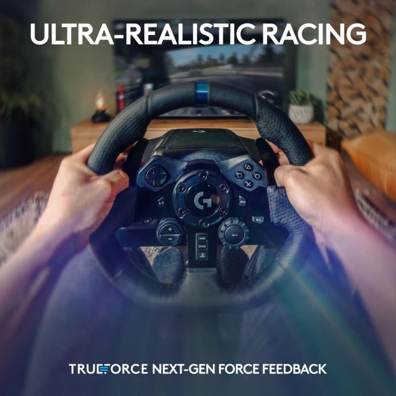 Volante y pedales de carreras Logitech G923 TRUEFORCE para PS5/PS4/PC