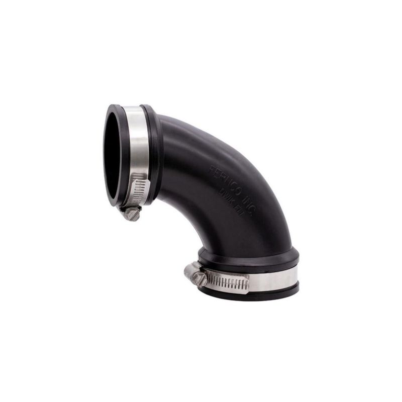 Codo Fernco 10 cm 90° PVC para alcantarillado y drenaje