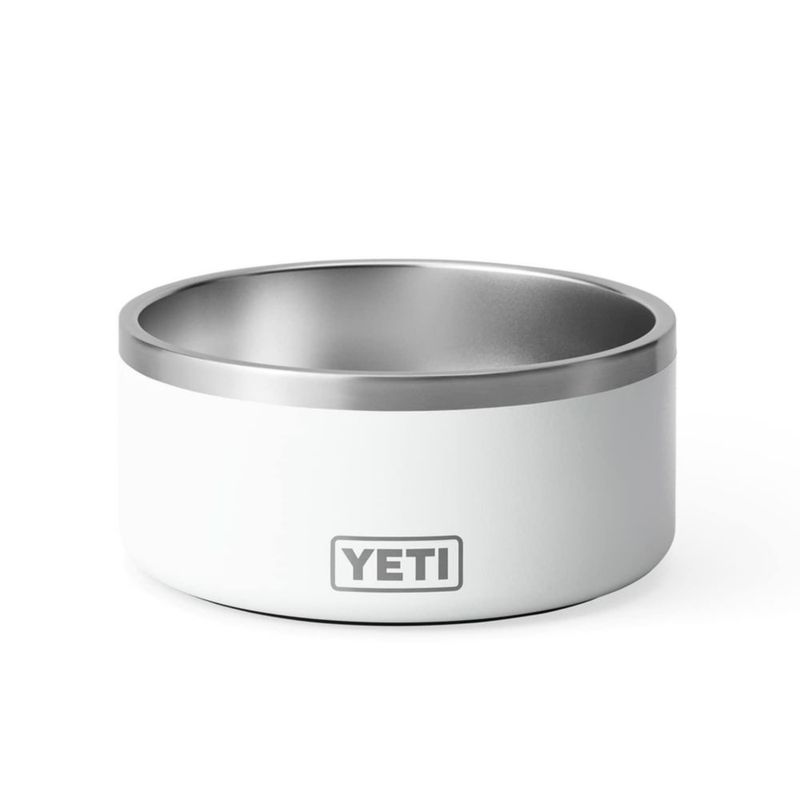 Cuenco para perros YETI Boomer 8 de acero inoxidable antideslizante 19 L blanco