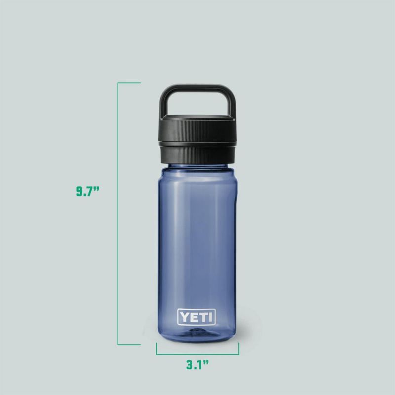Botella de agua YETI Yonder 600 ml/20 oz con tapa Yonder Chug azul marino