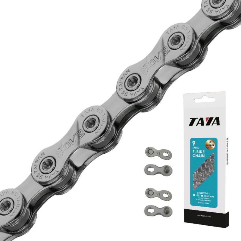Cadena de bicicleta TAYA e-NOVE-91 9 velocidades 136 eslabones GST
