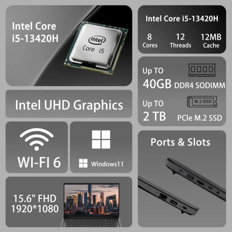 Portátil Lenovo V15 G4 156\" 8 GB RAM 512 GB SSD