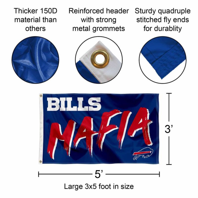 Bandera de lona WinCraft 91 cm Buffalo Bills Mafia