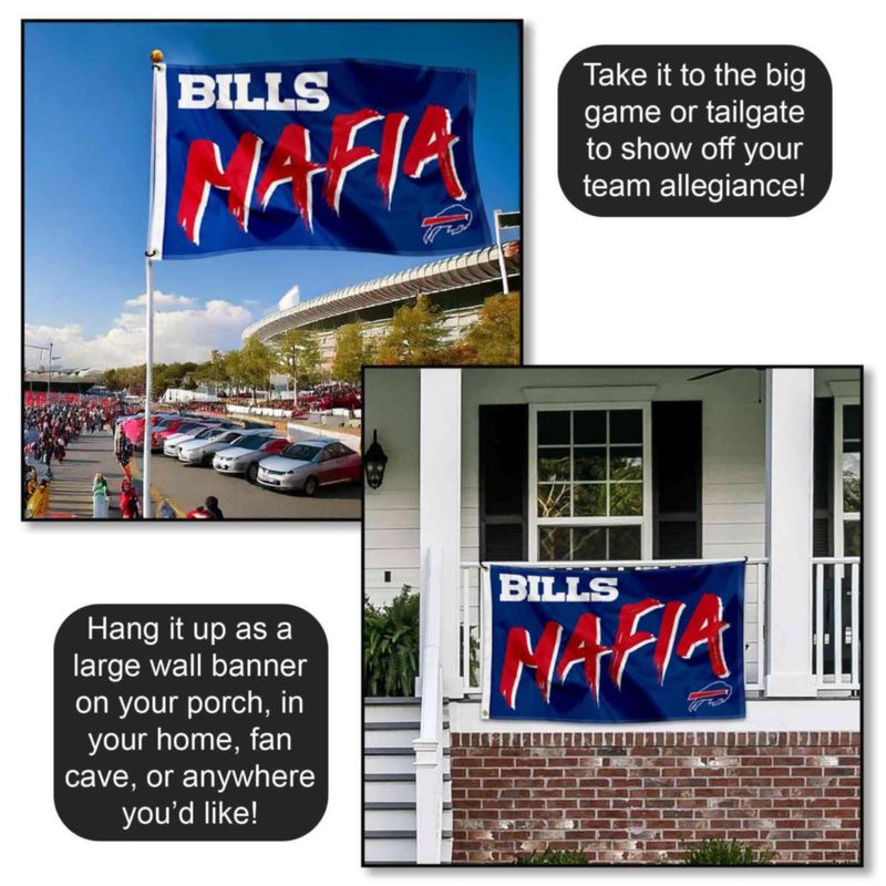 Bandera de lona WinCraft 91 cm Buffalo Bills Mafia