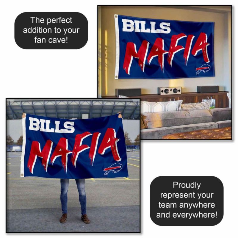 Bandera de lona WinCraft 91 cm Buffalo Bills Mafia