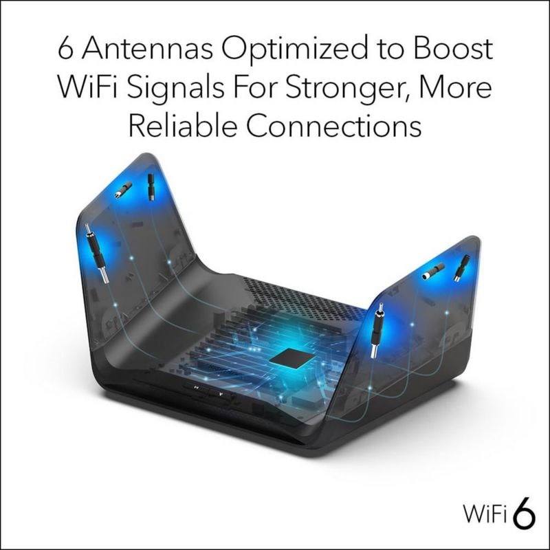 Router WiFi 6 NETGEAR Nighthawk RAX70 AX6600 de triple banda