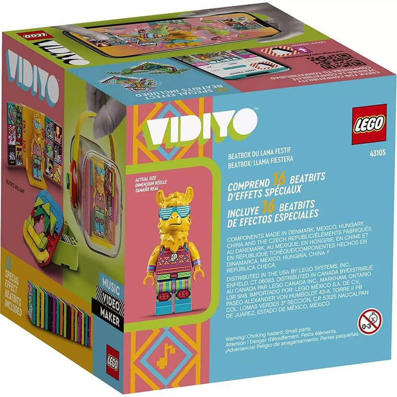 Kit de construcción LEGO VIDIYO Party Llama Beatbox 43105 82 piezas