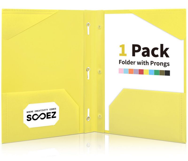 Carpeta Sooez de 2 bolsillos con ganchos