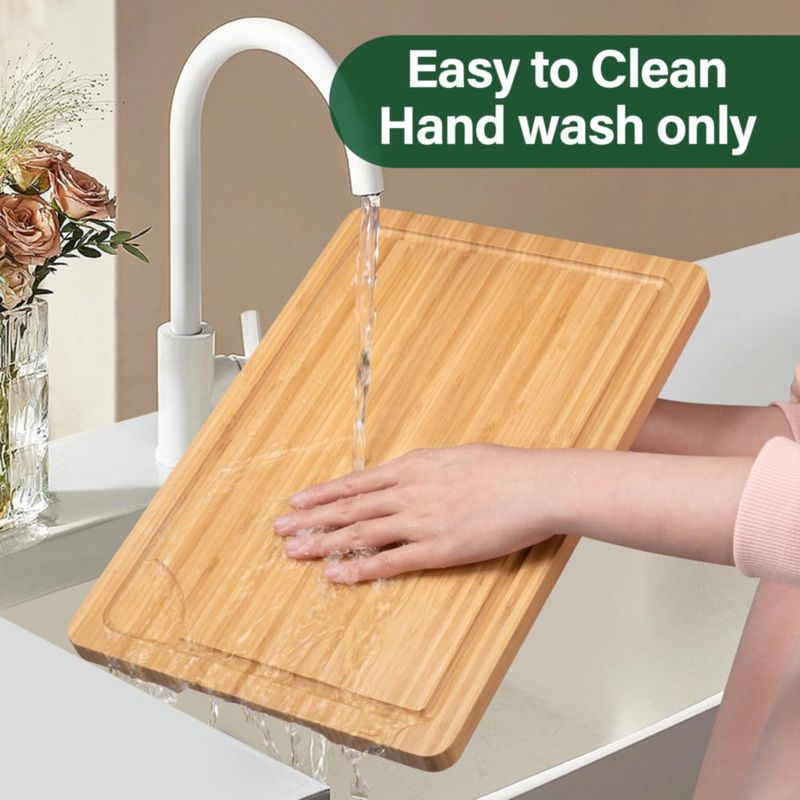 Set de 3 tablas de cortar WILLKOMMEN de bambú 37 × 25 cm