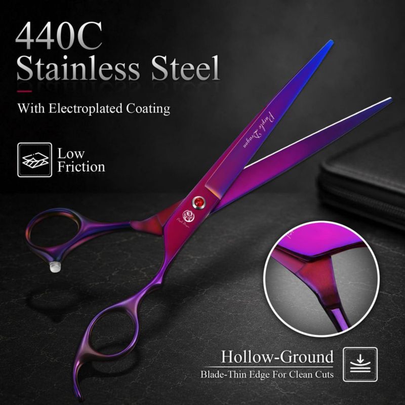 Tijeras profesionales Purple Dragon 20 cm color púrpura