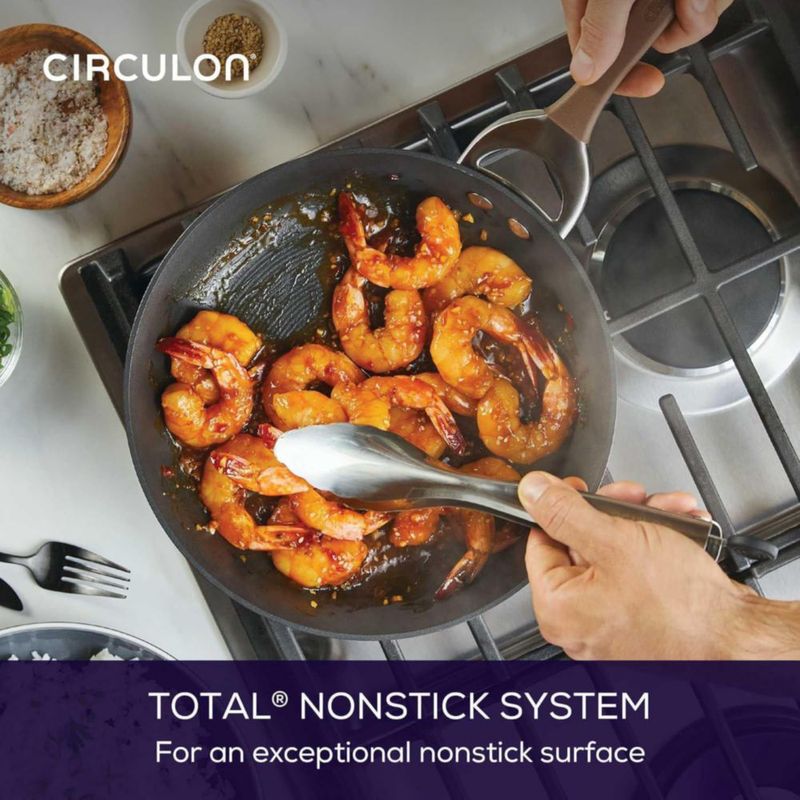 Juego de utensilios de cocina Circulon Symmetry anodizado duro antiadherente 11 piezas