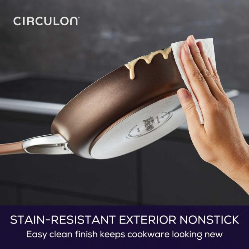 Juego de utensilios de cocina Circulon Symmetry anodizado duro antiadherente 11 piezas