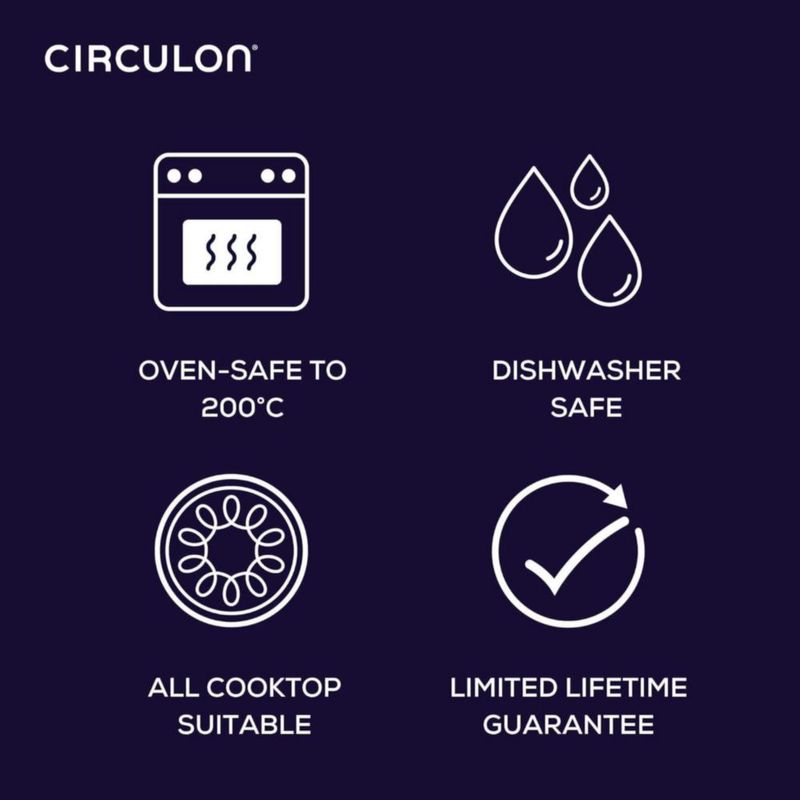 Juego de utensilios de cocina Circulon Symmetry anodizado duro antiadherente 11 piezas